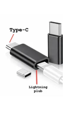 Переходник-зарядник: Type-C — Lightning 1