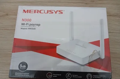Новый Wi-Fi роутер Mercusys N300 (MW305R) в упаковке