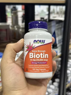 Now Biotin 10,000 mcg 120 капсул 1
