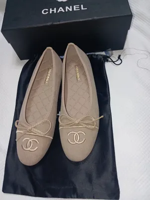 Балетки Chanel бежевого цвета, размер 38–39 1