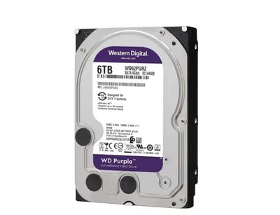 WD Purple 3.5" SATA qattiq diski [Pull out 0 soat] 1,2,4,6,8,10,12 TB 1