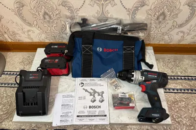 Bosch Professional GSB 18V-150C, ударная дрель 150 Нм, 2 аккумулятора по 8 А·ч, GAL 18-40 1