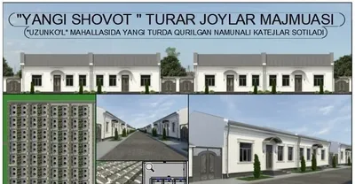 ШОВОТ тумани Узункул махаллсаида жойлашган турар жой бинолари 1