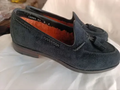 Оригинальные лоферы SANTONI Oxford, замша 4