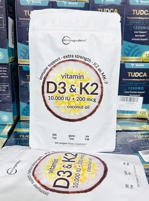 Vitamin d3 k2 10000 IU, витамин д3 к2 + MCT oil 1