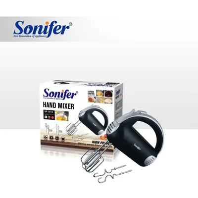 Sonifer 2 в 1 — электрический миксер для теста с венчиком, mikser sf-7013 1