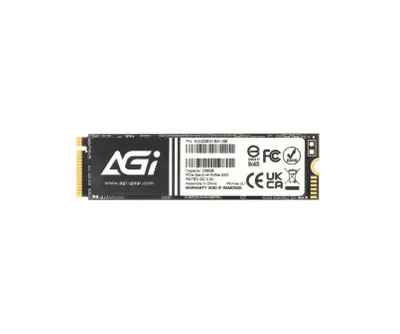 - Твердотельный накопитель SSD M.2 256GB AGI AI198 NVMe PCIe 3.0 1