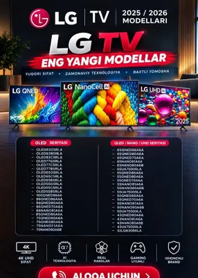 Телевизор LG 43/50/55/65/75/85/LG NU900B6LA (2026), Индонезия