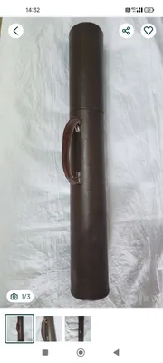 Тубус кожаный для чертежей. 1