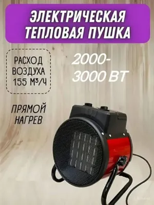 Электрический тепловентилятор для дома, офиса и склада 1