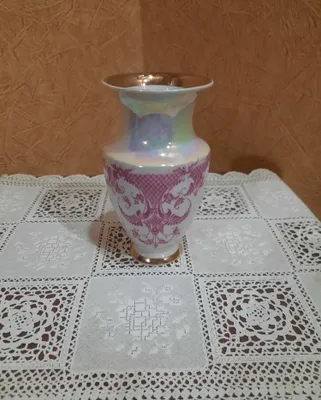 Винтажная миниатюрная фарфоровая вазочка. Коростеньский ФЗ. Золочение, 1