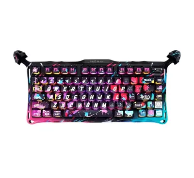 Gravastar Mercury V75 Pro (Neon Graffiti) magnitli switchli klaviatura 1