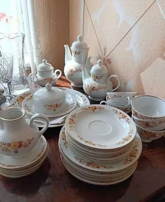 Чайный сервиз ГДР, состояние новое, набор не полный 1
