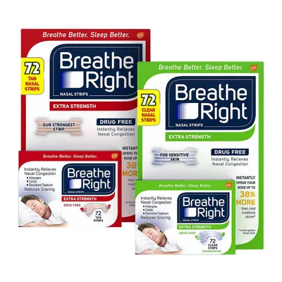 Полоски от храпа/ заложенности носа Breathe Right Extra Strength США 1