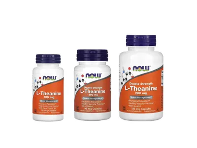 NOW Foods L-teanin 100 mg va 200 mg 1