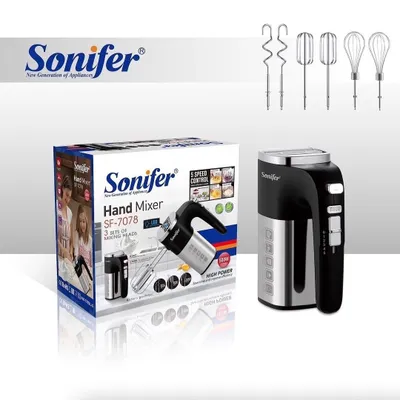 Sonifer 3 в 1 — многофункциональный ручной миксер для теста SF-7078 1