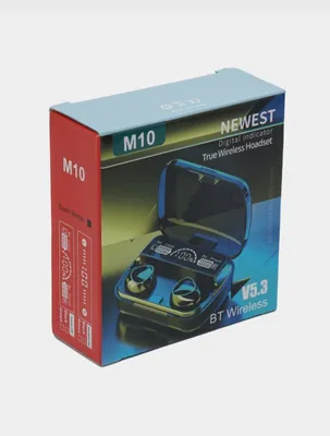 Беспроводные наушники M10 + Power bank 2000 мАч 1
