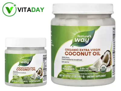 Nature's Natures Way Coconut Oil кокосовое масло kakos yog'i 1