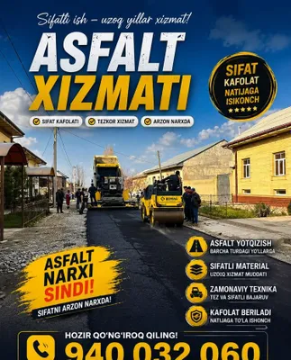 Asfalt xizmatlari xamyanbop 1