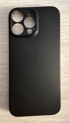 Черный стильный чехол KZDOO на iPhone 16 Pro Max 1