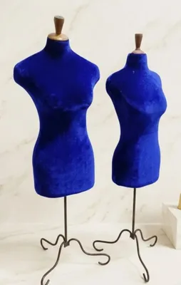 Elegant ko'k kadife manekenlar sotiladi