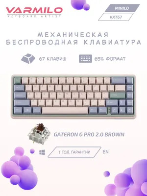 Varmilo Minilo VXT67 Eucalyptus mexanik klaviatura 1