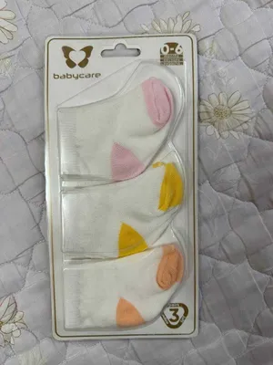 Yangi tug‘ilgan chaqaloq uchun Babycare paypoqlari (0–6 oy), 3 juft to‘plam 1