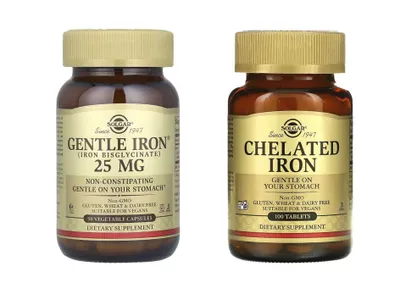 Solgar хелатное железо Gentle Iron бисглицинат железо Iron temir 1