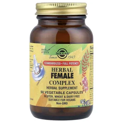 Solgar Herbal Female Complex ayollar uchun o‘simlik asosidagi kompleks 1