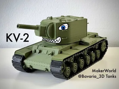 Модель тяжёлого танка КВ 2. Масштаб 1:35 1