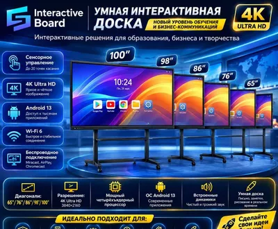 Интерактивная панель Interaktiv doska+4K+OPS+Optom+dona+perecheslenya+