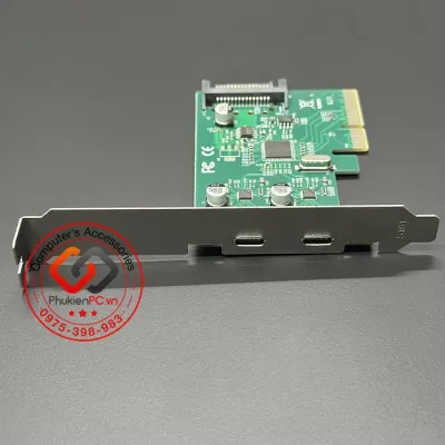 PCi-e Type-C 2-port 10Gbps USB 3.2 Плата 1