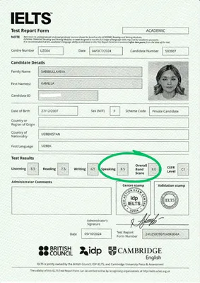 Onlayn ingliz tili | IELTS 8.0 (Speaking 8.5) | Individual yondashuv