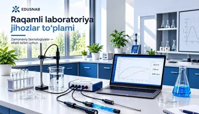 O'quv jihozlari: raqamli laboratoriya, sensor va datchiklar to'plami 1