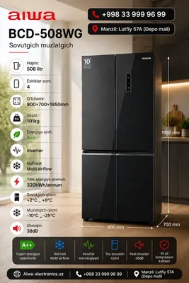 Холодильники aiwa | Sovutgich aiwa 1