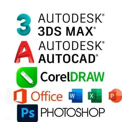 Установка Autocad 3D Max  Photoshop CorelDraw