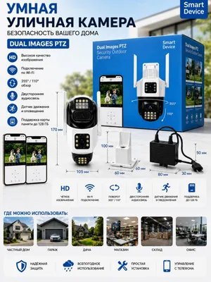 Камера видеонаблюдения Dual Images PTZ Wi‑Fi 1