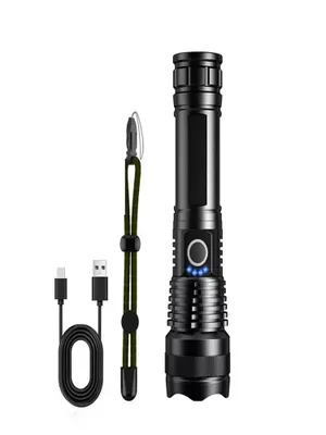 LED фонарь Led Zoom P50, заряжается по USB 1