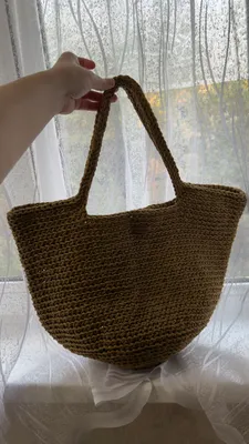 Yangi qo‘lda to‘qilgan shopper sumka 1