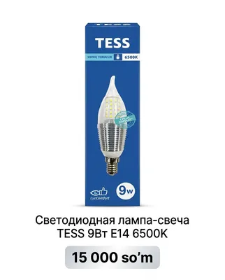 TESS E14 9 Vt LED lampasi
