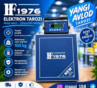 F1976 ELEKTRON TAROZI 100kg 200kg