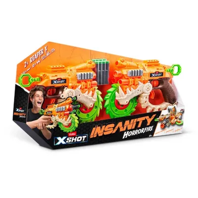 ZURU XSHOT Insanity HorrorFire — набор бластеров Reaper X 1