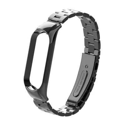 Металлический ремешок Xiaomi Mi Band 6 чёрный