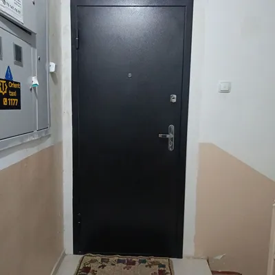 Дверь входная, металлическая, толщина 4.5 см, размер 85*205, чёрная 1