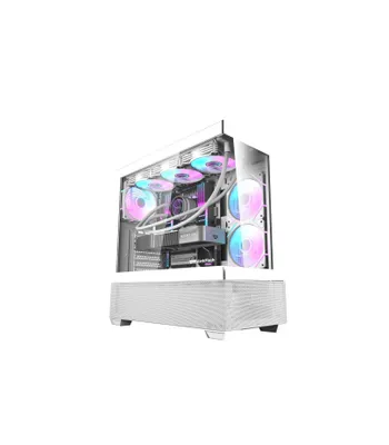 darkFlash DS900 AIR WHITE kompyuter korpusi (ATX, ventilyatorlarsiz) 1