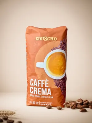 Eduscho Caffe Crema кофе в зернах 1 кг 1