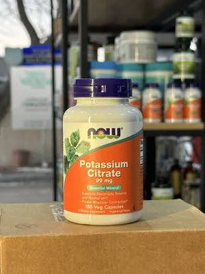 Now Potassium Citrate 99 mg 180 капсул 1