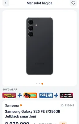 Samsung Yangi telefon xatto karopkasi ham ochilmagan