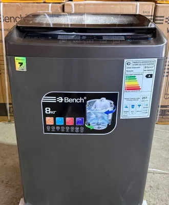 Bench BW-B8005G kir yuvish mashinasi — 8 kg, inverter, 1 yil kafolat.