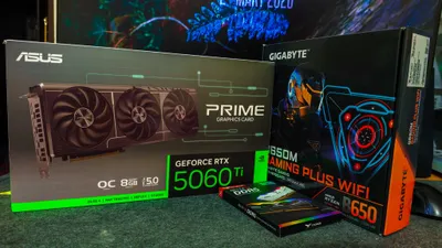 Новый Комплект Asus Prime RTX5060Ti 8G+Gigabyte B650+TeamGroup 2x8GBD5 1